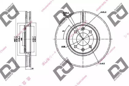 Тормозной диск DJ PARTS BD1520